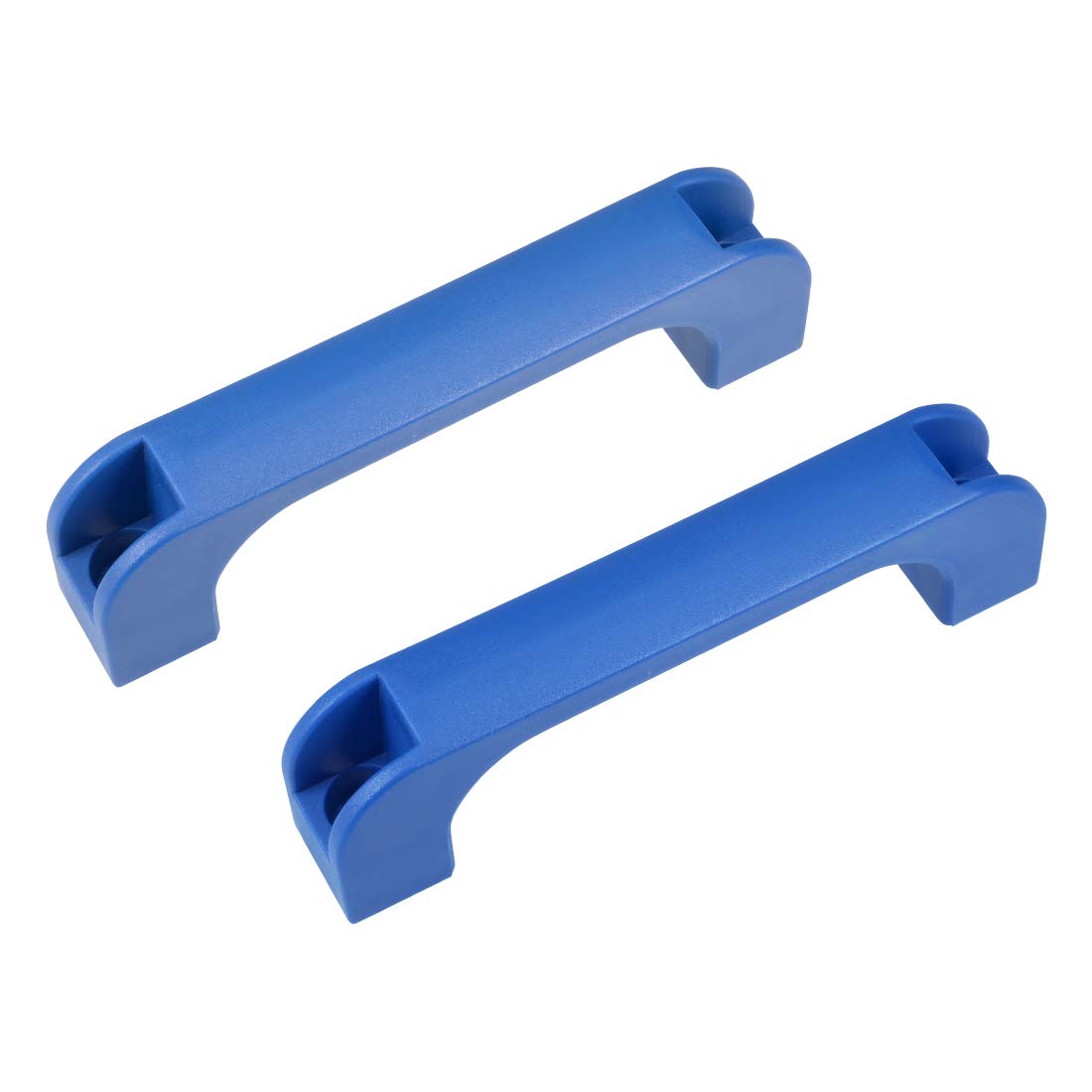Durable Blue Plastic Pull Handle 120mm Hole Center for Luggage & Mechanical Equipment - 2 Pack | Heavy Duty Replacement Handles for Suitcases, Toolboxes & Industrial Applications