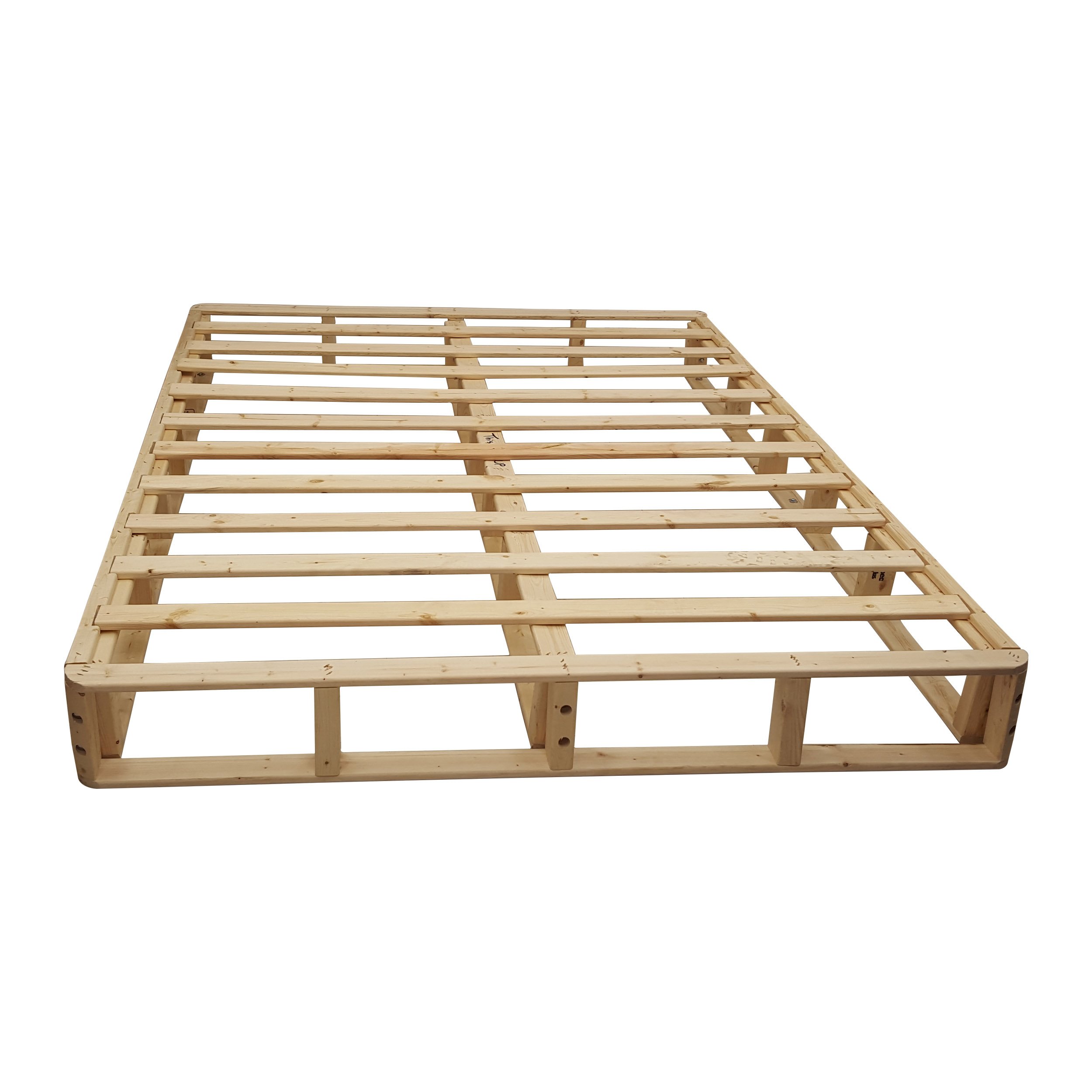 8-Inch Sturdy Box Spring for Mattress Support - Durable & Easy Assemble Natural Wood Foundation for Twin XL Bed - Perfect for Guest Rooms, Dorms & Small Spaces (White)