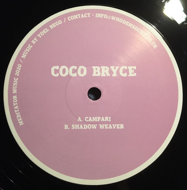 Coco Bryce - Campari Meditator Music Vinyl Record MEDITATOR021 - Perfect for Yoga, Meditation & Relaxation Sessions