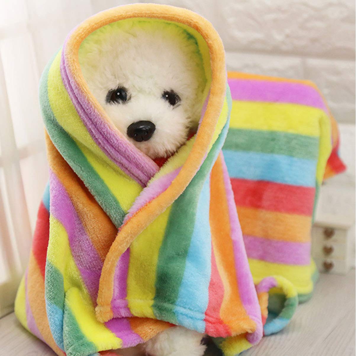 POPETPOP Electric Heated Pet Blanket for Dogs & Cats - Cozy Winter Warming Blanket with Auto Shut-Off - Perfect for Cold Nights, Beds, Couches & Pet Carriers