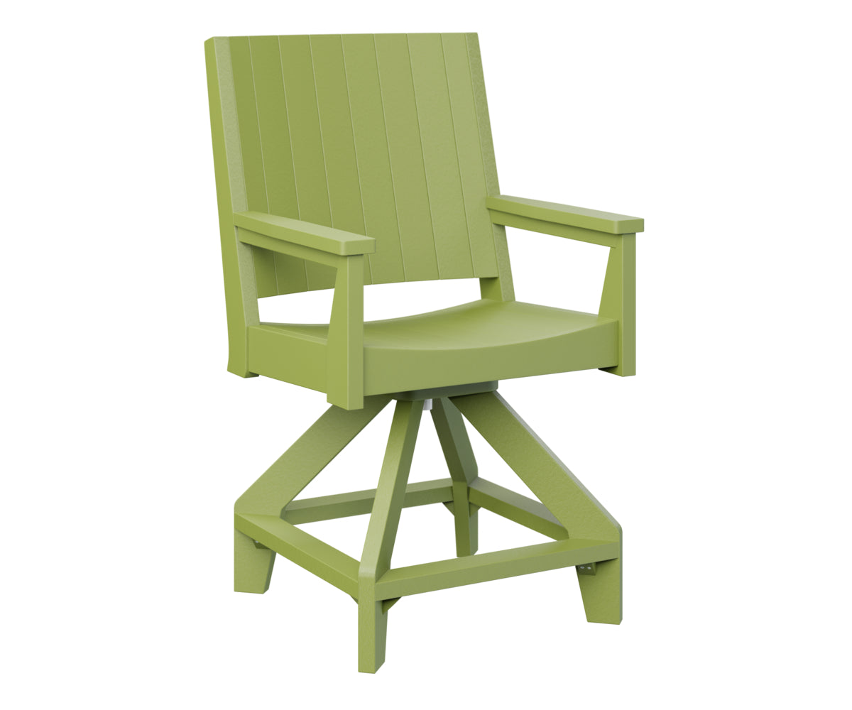 Berlin Gardens Mayhew Swivel Bar Stool - Adjustable Height Counter Chair for Kitchen Island, Breakfast Bar & Home Pub Use