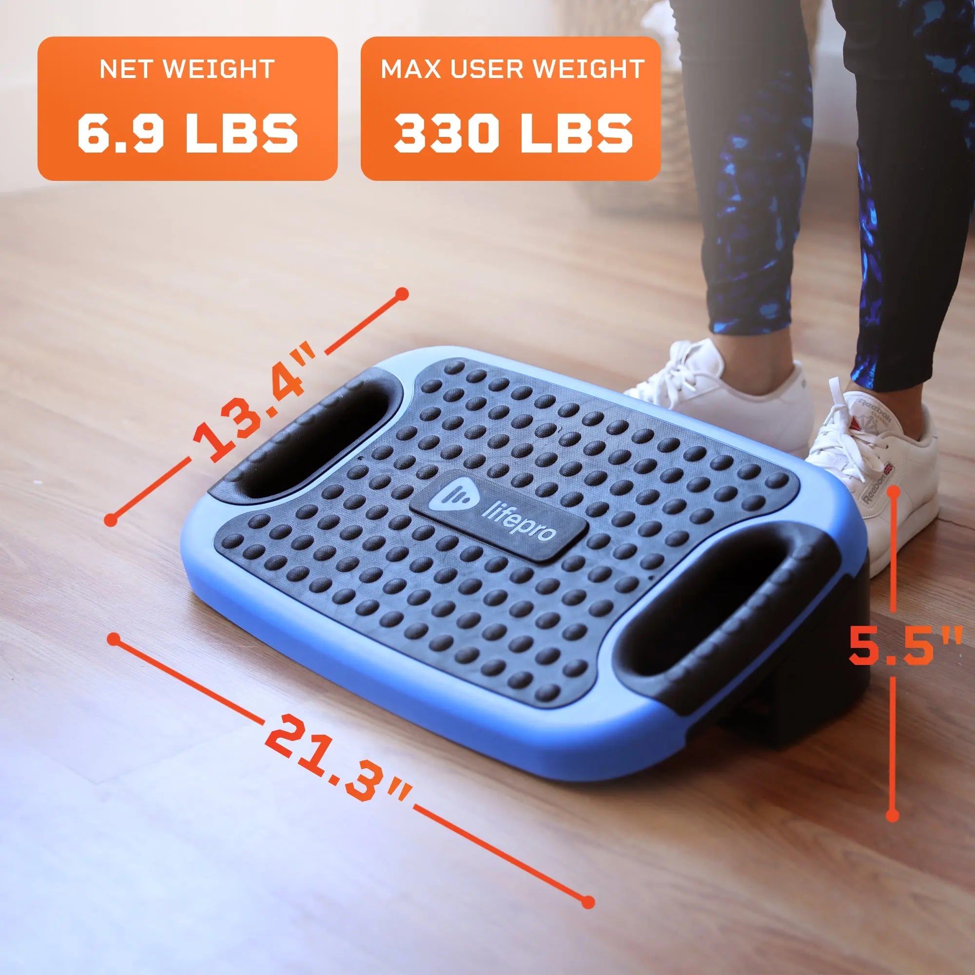 AeroFlex 4-in-1 Adjustable Aerobic Step Platform for Home Workouts - Perfect for Step Aerobics, Strength Training, Yoga & Cardio Exercises