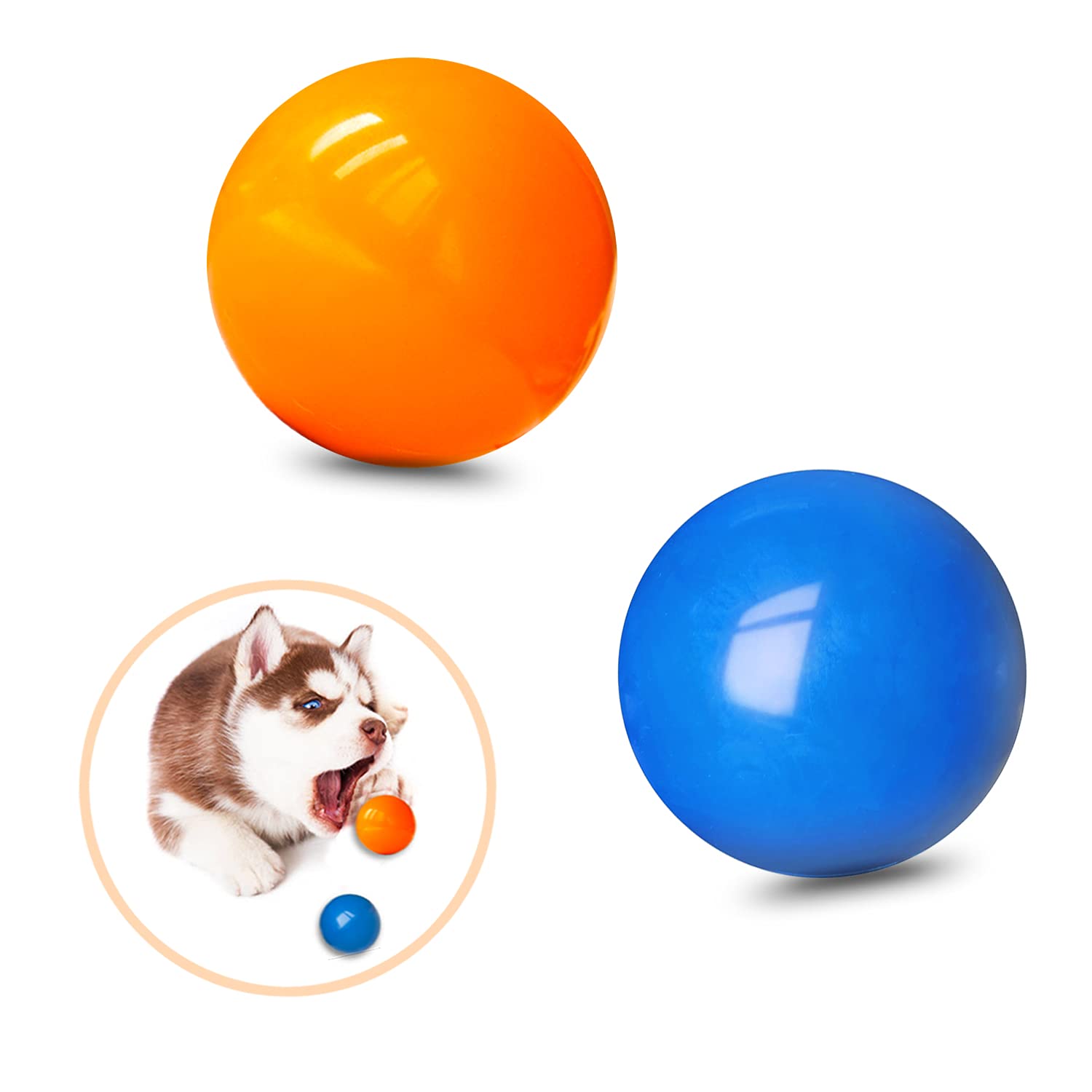 Durable Puppy Chew Toys - Safe Rubber Balls for Teething Dogs | Fetch & Play