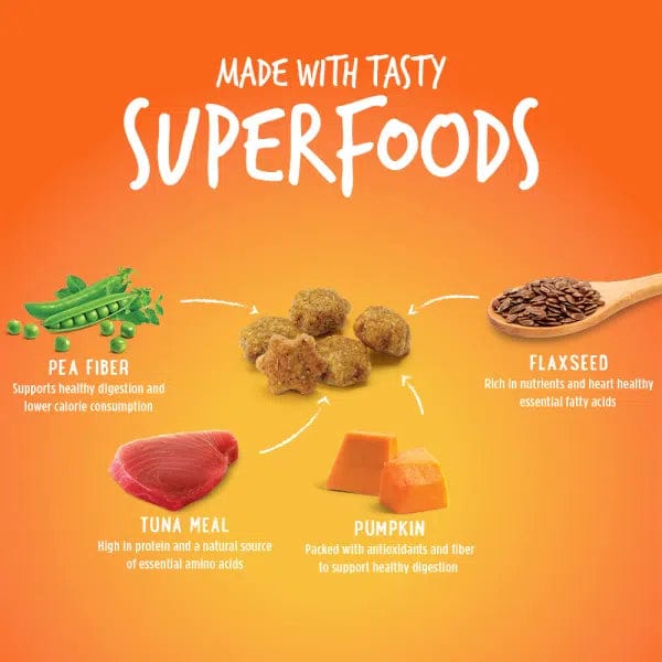 Fruitables Tuna Flavor with Pumpkin Cat Treats - Healthy Natural Snacks for Cats - Perfect for Training, Rewards & Indoor Playtime