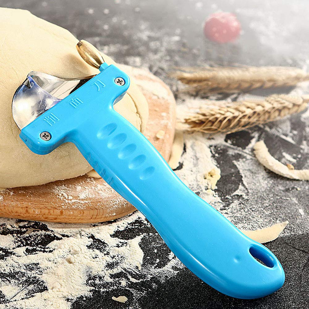 Stainless Steel Pasta Maker Machine - Manual Noodle Roller & Cutter with Ergonomic Plastic Handle for Homemade Italian Pasta, Dumplings & Asian Noodles | Perfect for Italian Cuisine, Chinese Cooking & Home Kitchen Use
