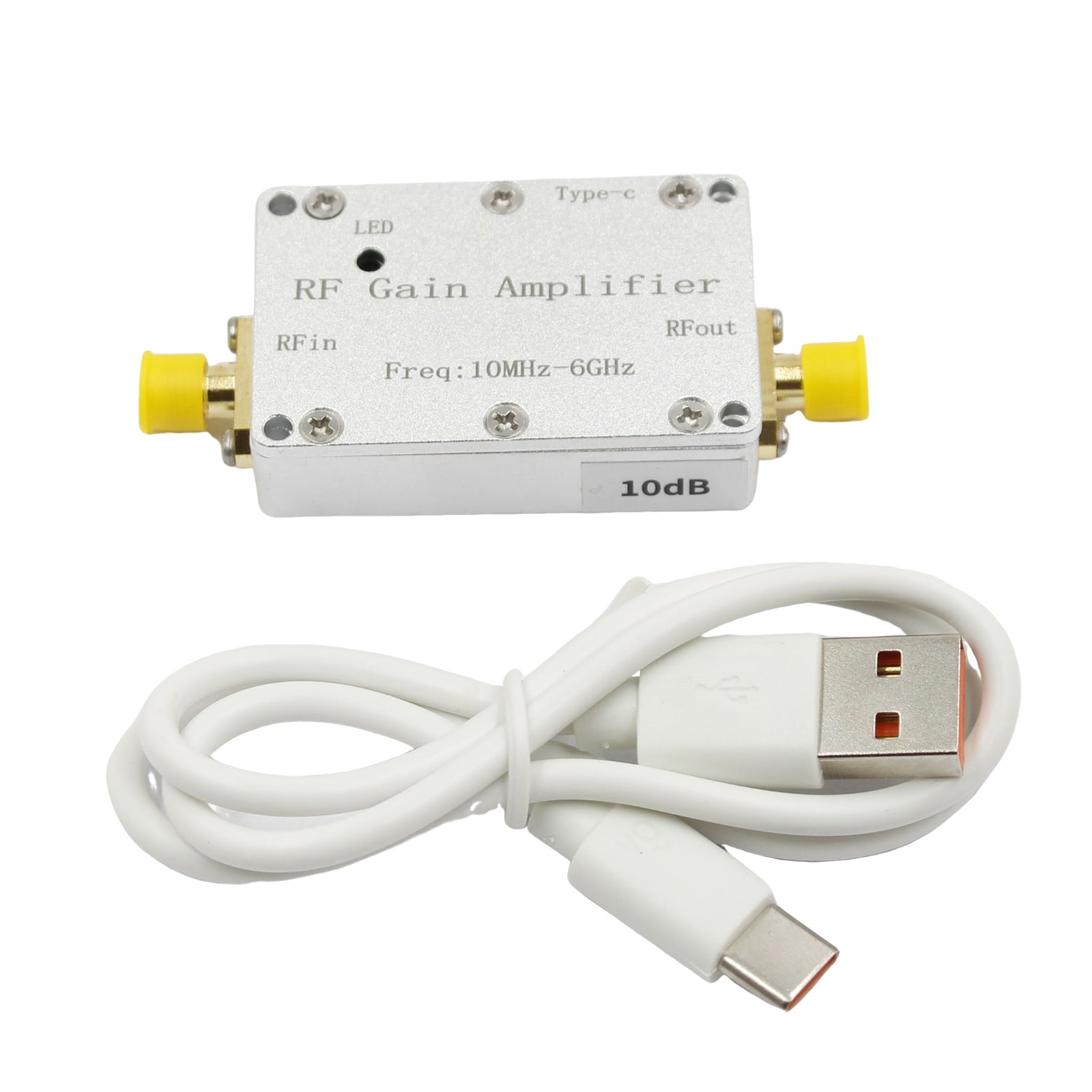 10M-6GHz RF Amplifier - 10dB/20dB/30dB/40dB High Gain Driver Receiver - Signal Booster for Ham Radio, Wireless Communication & Antenna Systems