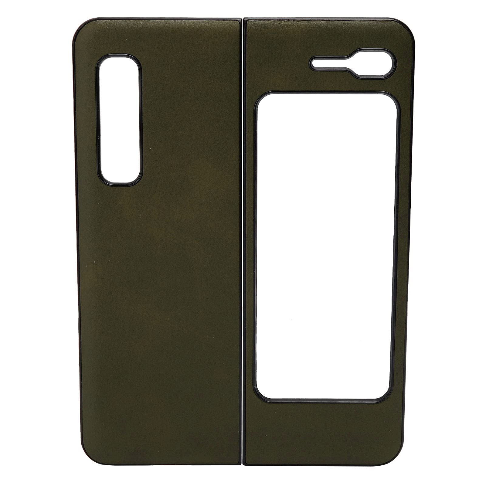 Shockproof Leather Flip Phone Case for Samsung Galaxy Z Fold 1 / W20 - Anti-Scratch Protective Cover with Screen Protector (Green) | Perfect for Business, Travel & Everyday Use