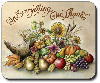Art Plates Give Thanks Brand Mouse Pad - Premium Non-Slip Desk Accessory for Office, Gaming & Home Use