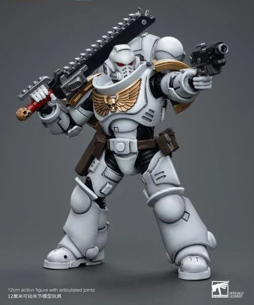 JOYTOY Warhammer 40k Space Marines White Consuls Intercessors Action Figure - Collectible Miniature for Tabletop Gaming, Display & Warhammer 40k Battles