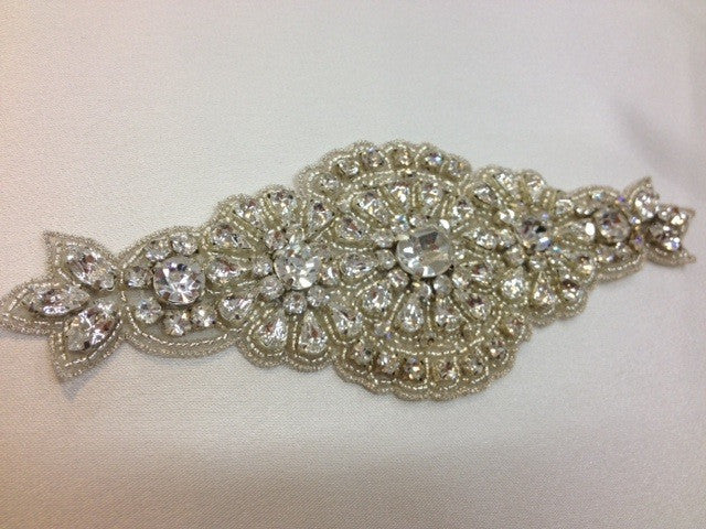 Belinda Diamante Motif Rhinestone Hair Clip - Elegant Crystal Hair Accessory for Women & Girls - Perfect for Weddings, Parties & Special Occasions