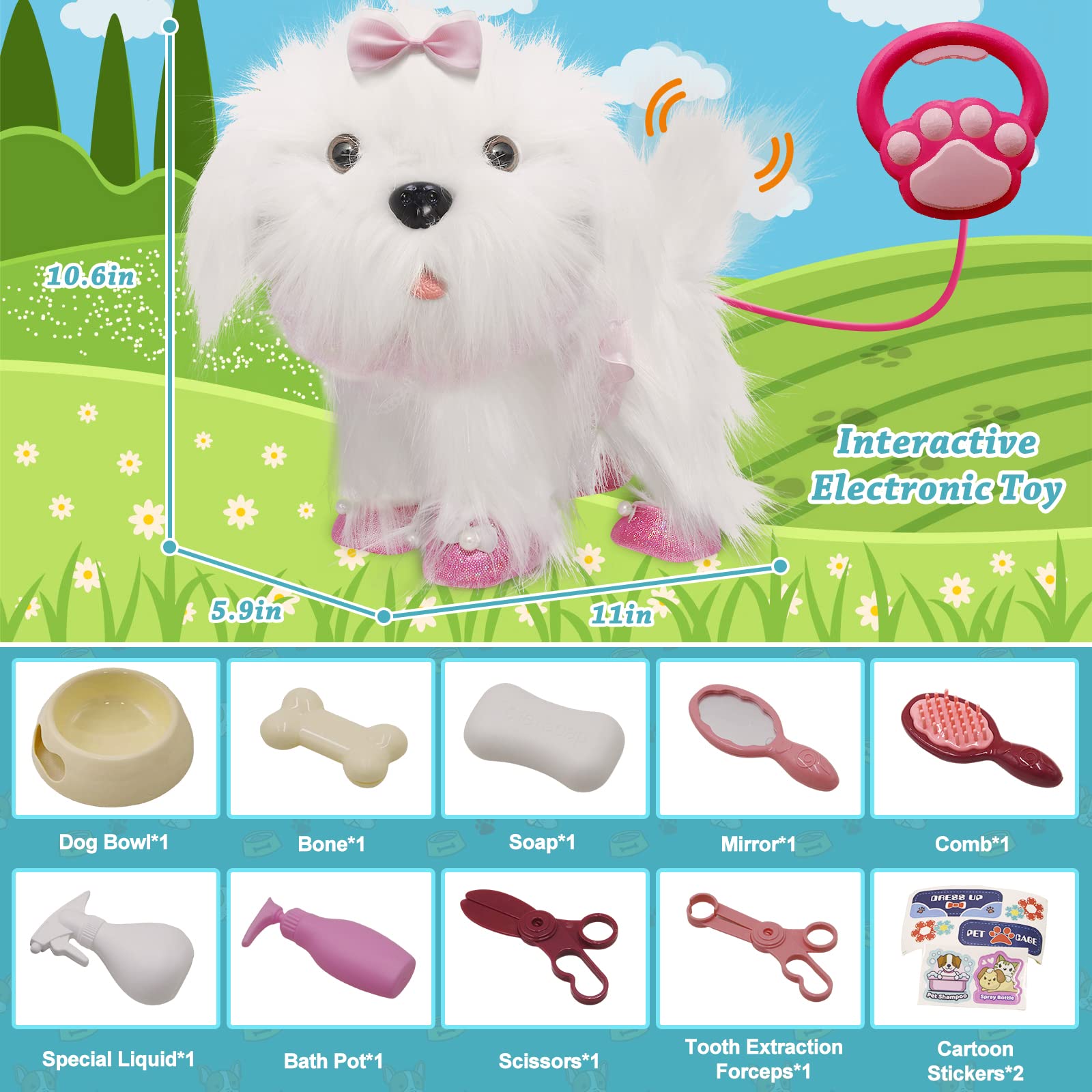 Interactive Toy Dog for Kids - Walk, Bark & Sing - Perfect Gift for 2-5 Year Olds - Playtime Companion