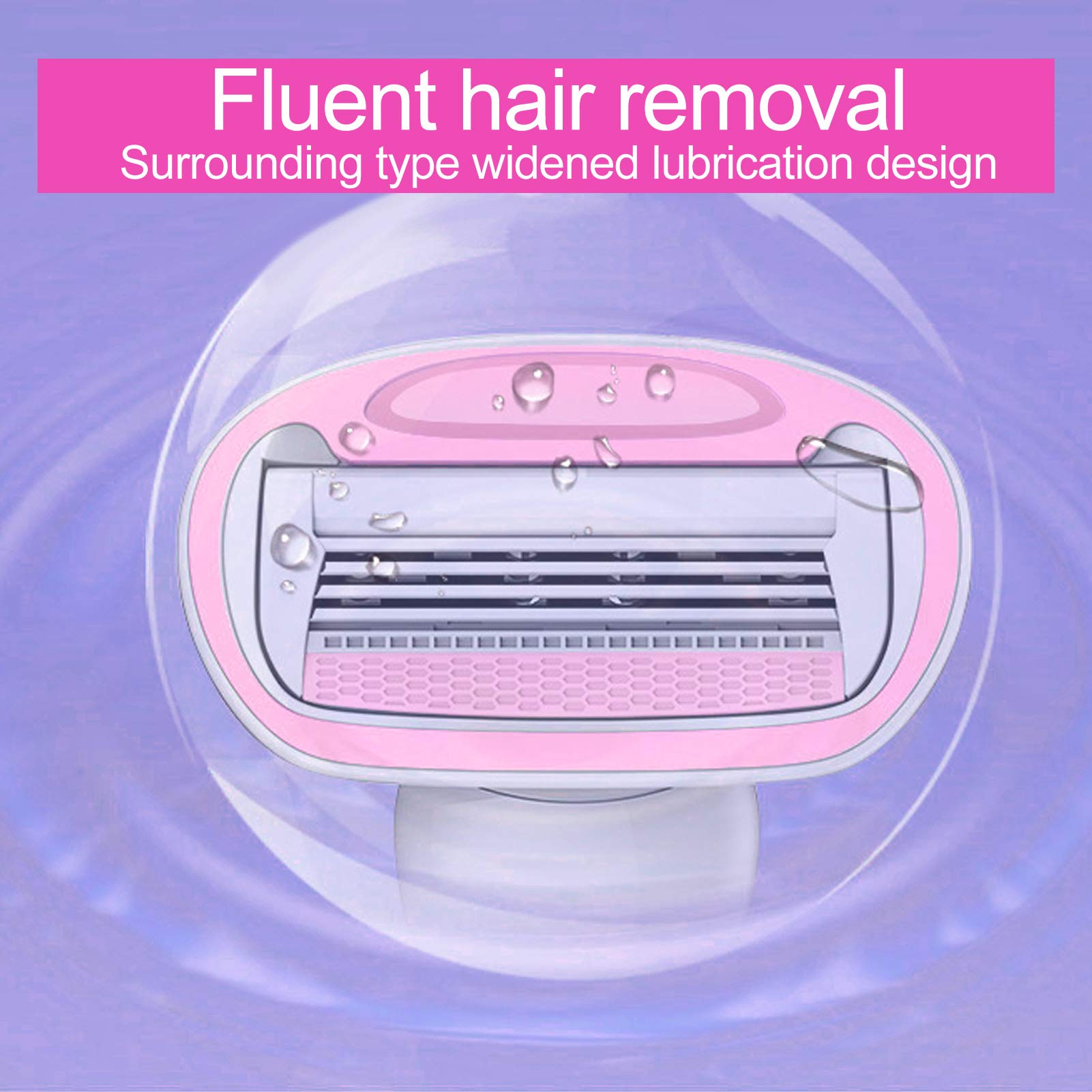 Women's Razor with 4 Blades - Extra Smooth Shaving, Flexball Technology & Compact Travel Design - Includes Travel Case - Perfect for Smooth Legs, Underarms & Bikini Line at Home or On The Go