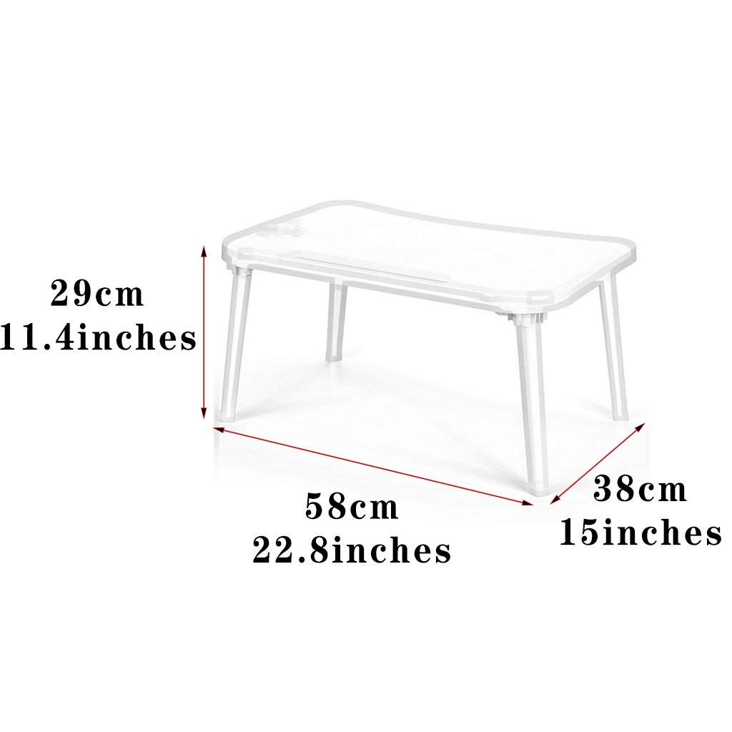 Pink Home Office Desk - Small Foldable Computer Desk for Bedroom & Study