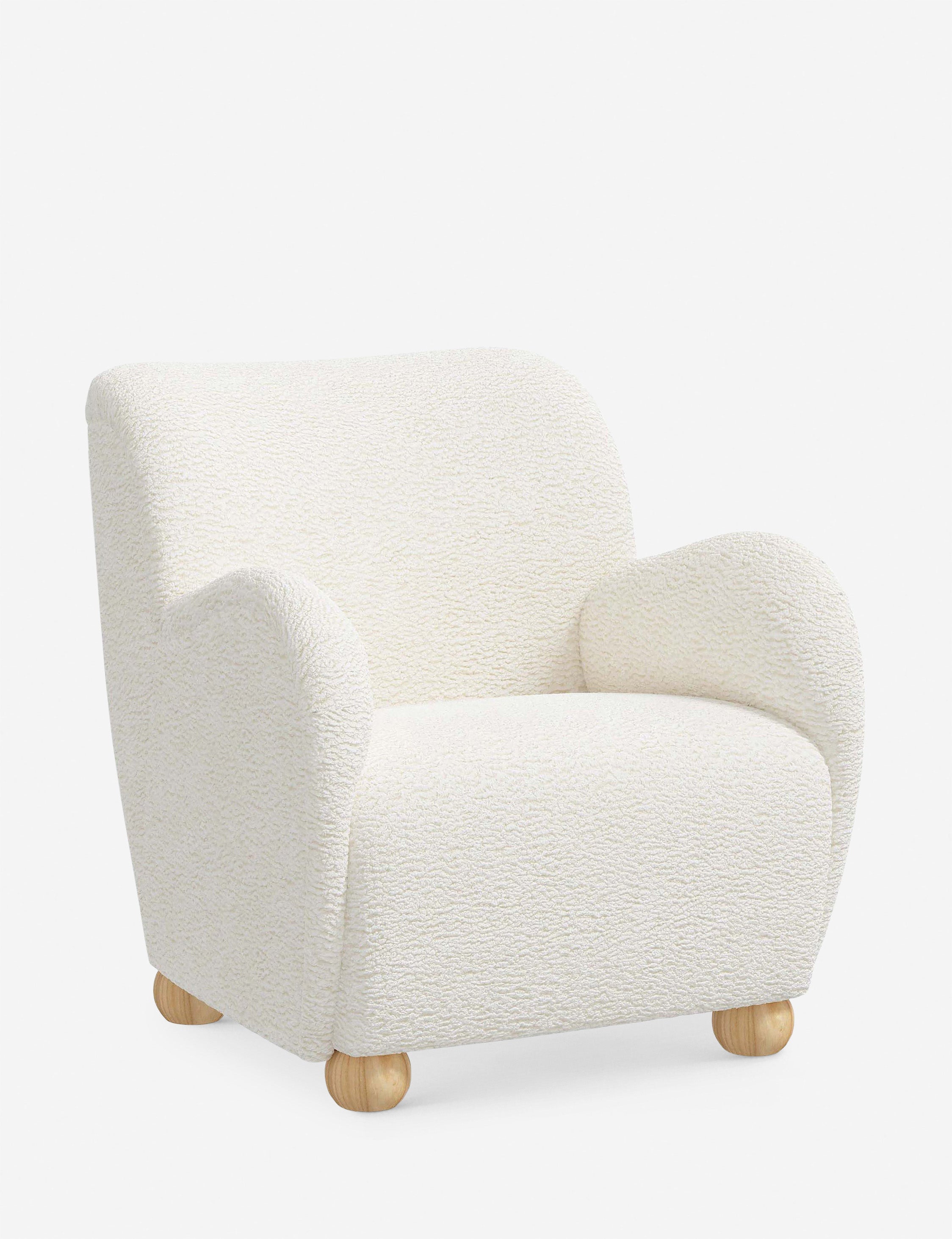 Baird Accent Chair - Modern Upholstered Lounge Chair for Living Room, Bedroom & Office - Stylish Comfortable Reading Chair with Wooden Legs - Perfect for Relaxing, Reading & Decorating Your Home
