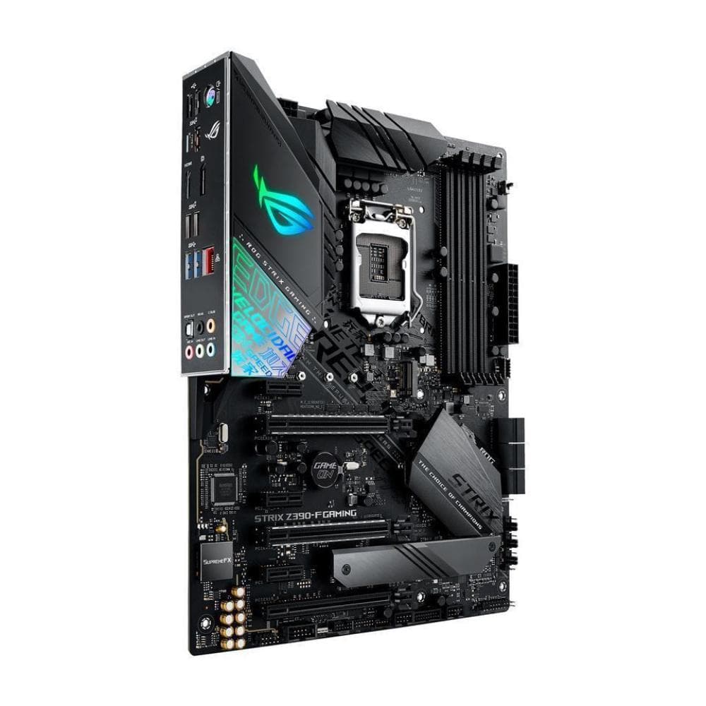 ASUS ROG STRIX Z390-F Gaming Motherboard - ATX, LGA1151, DDR4, Dual M.2, USB 3.1 Gen2 - Perfect for PC Gaming, Streaming & Content Creation