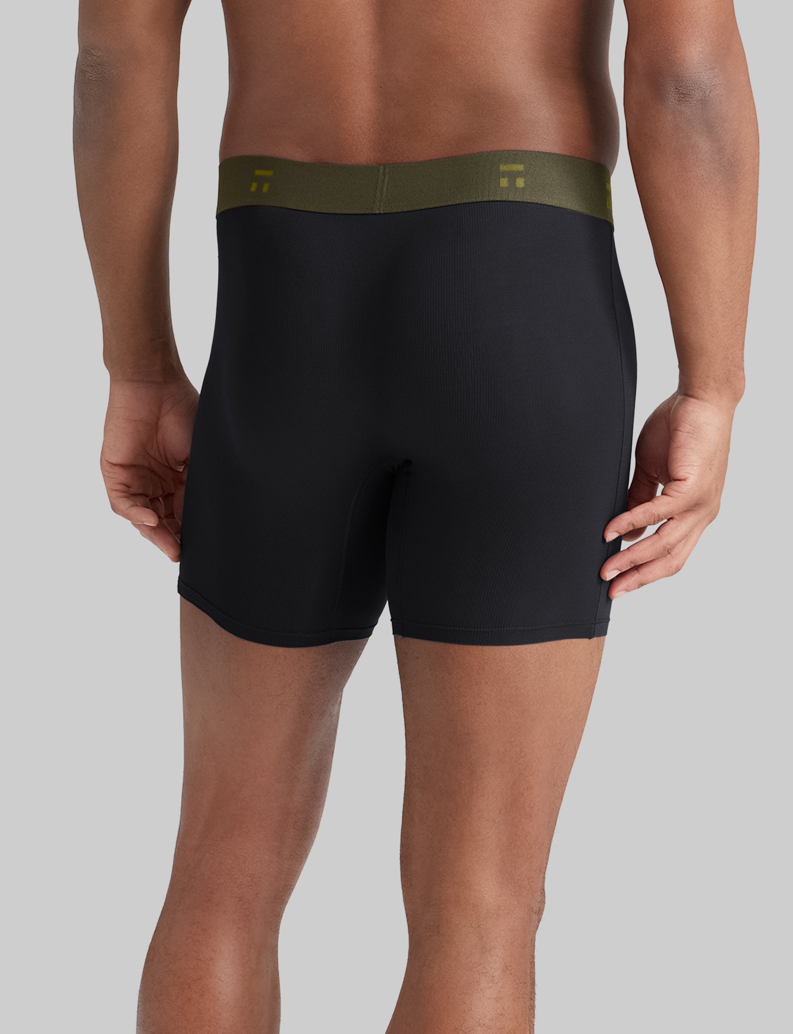 Breathable Air Mid-Length Boxer Briefs - 6 Pack for Men | Comfortable & Moisture-Wicking Underwear for Workout, Travel & Daily Wear
