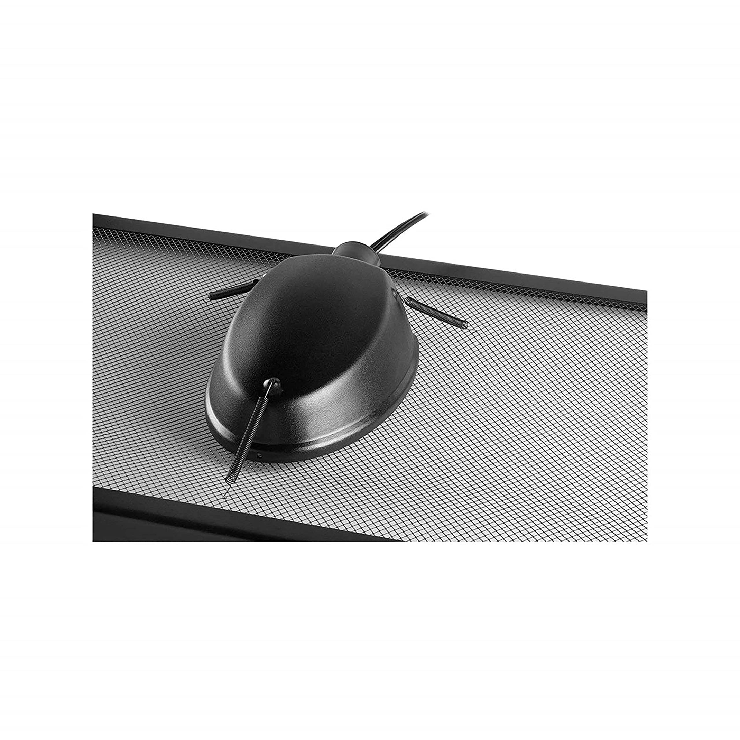 Zilla Low Profile Reptile Terrarium Light Fixture - Single Black Heat Lamp for Lizards, Snakes & Amphibians - Perfect for Desert & Tropical Habitat Setups