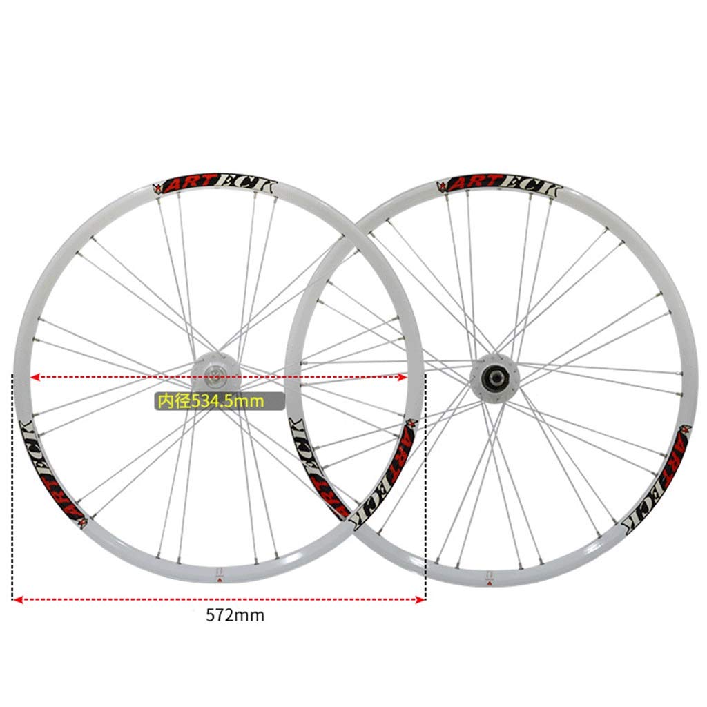 26 Inch Mountain Bike Wheelset - 11 Speed Disc Brake Rims with Sealed Bearing Hub & QR for Cassette Flywheel | Durable Cycling Wheels for Trail Riding & Commuting