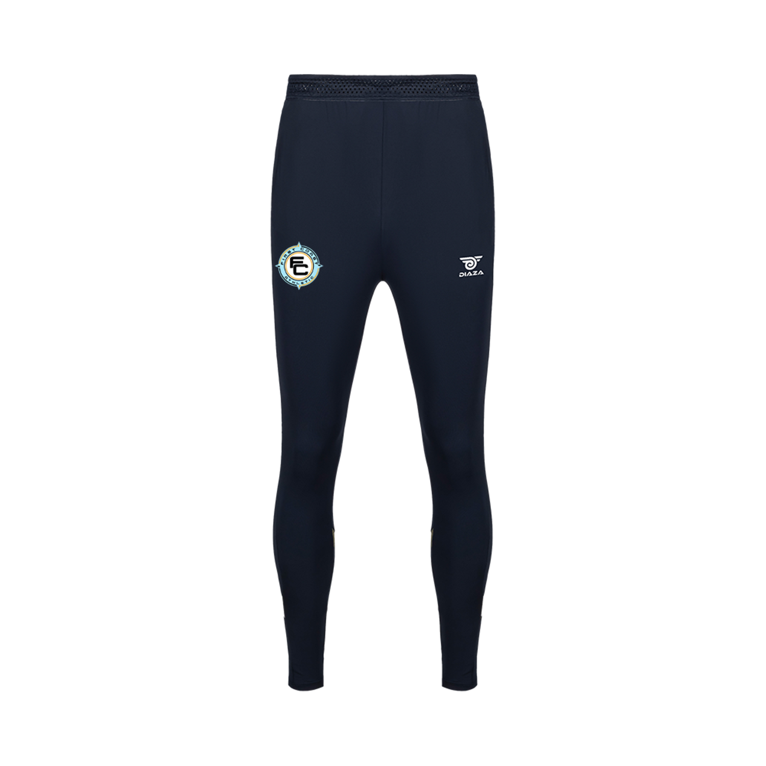 First Coast Athletic Tunnel Pants for Men & Women - Dark Navy/Yellow - Breathable Workout Joggers for Running, Yoga & Gym Training