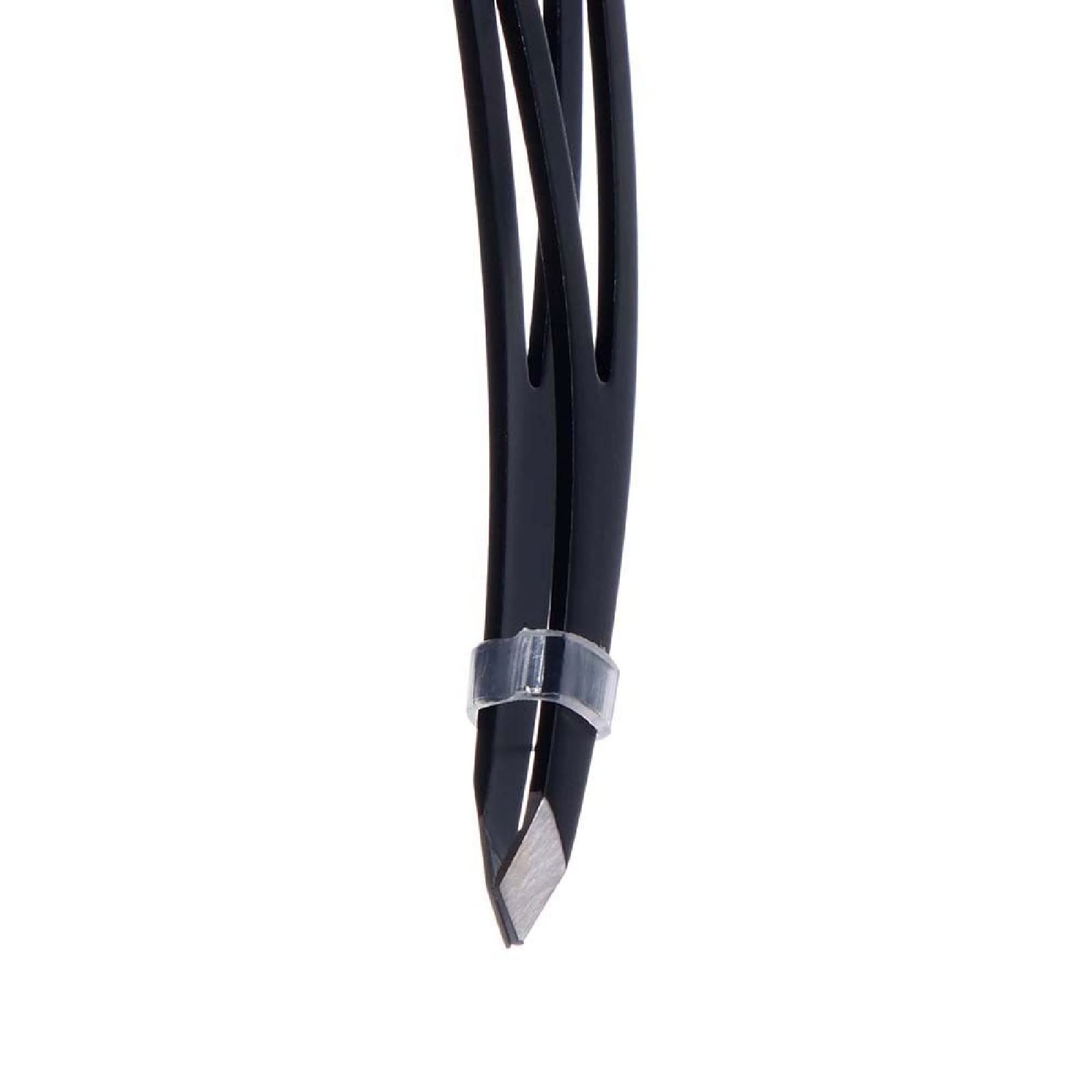 Professional Stainless Steel Slant Tip Tweezers for Hair Removal, Eyebrow Shaping & Eyelash Extensions - Precise Beauty Makeup Tool for Salon & Home Use
