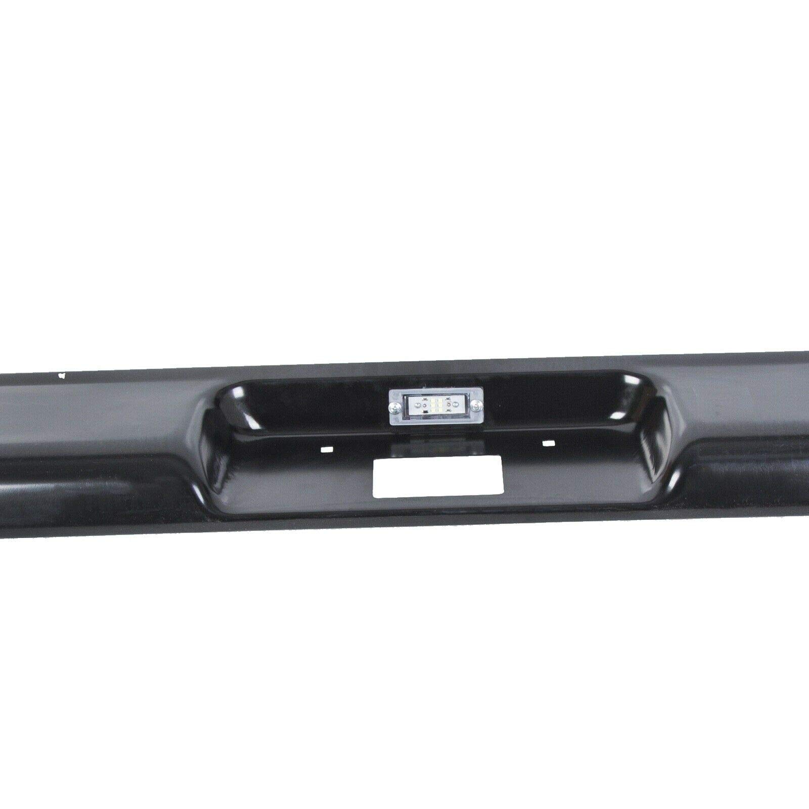Rear Steel Roll Pan with License Plate Light for Chevy GMC C10 Fleetside 1973-1987 | Durable Truck Bed Accessory for Restoration & Custom Builds