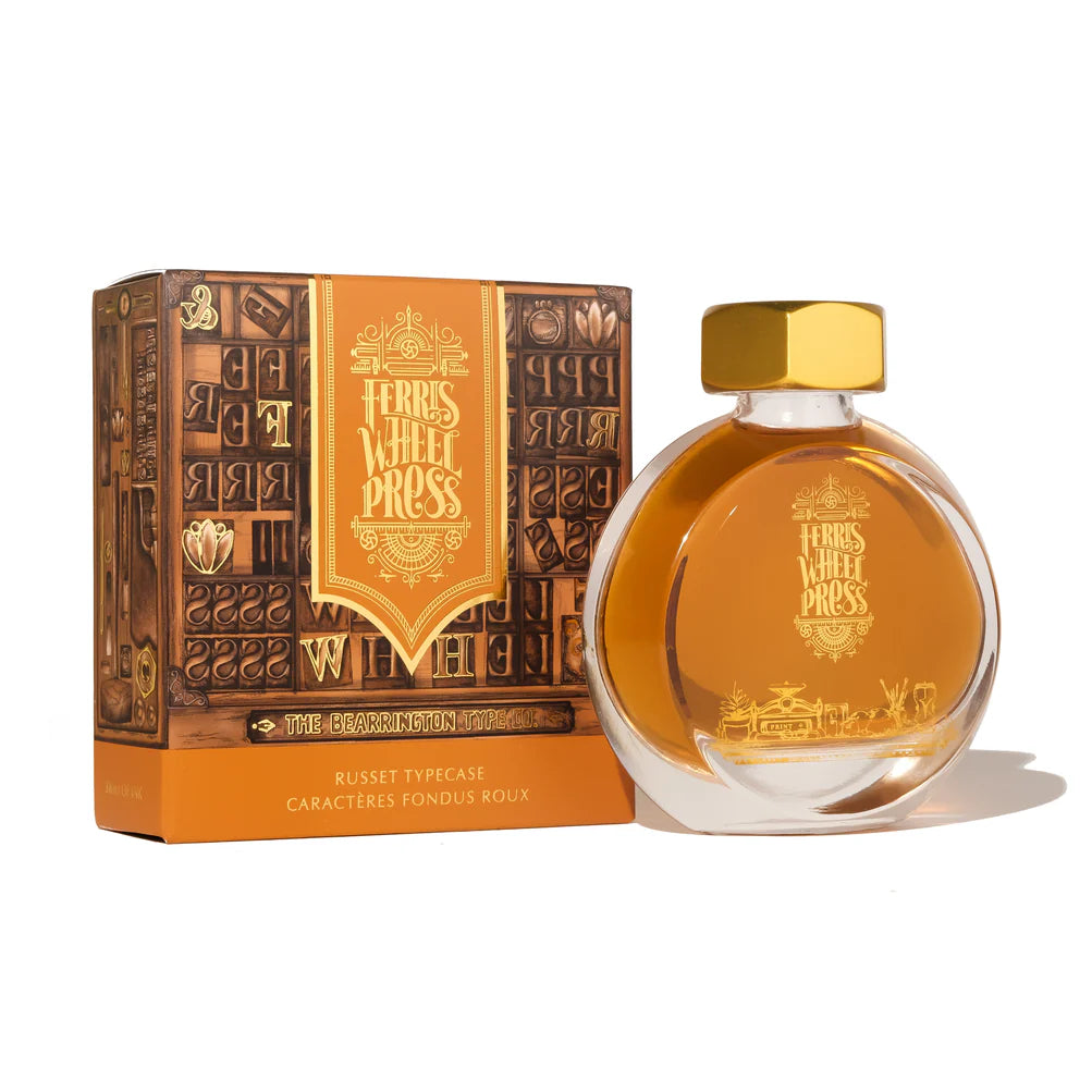 38ml Russet Typecase Ink - Premium Fountain Pen Ink for Calligraphy, Writing & Art - Ideal for Journaling, Letter Writing & Creative Projects