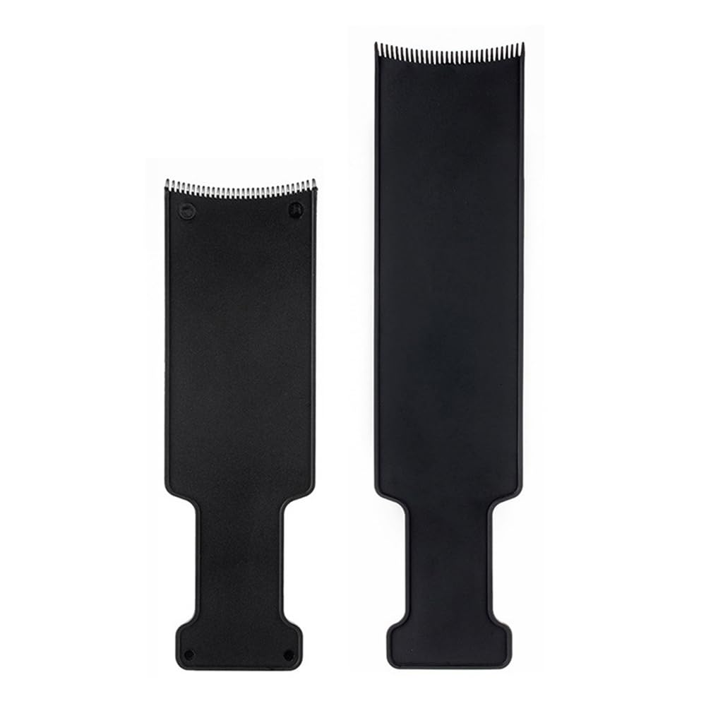 2 PCS Balayage Highlighting Board with Teeth - Professional Hair Color Dye Paddle & Brush for DIY Balayage, Ombre, and Hair Tinting | Perfect for Salon Stylists & At-Home Hairdressing