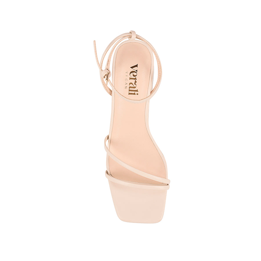 Stevie Block Heel Sandals for Women - Comfortable Chunky Heel Summer Sandals in Bone Color | Perfect for Beach, Vacation & Casual Outfits