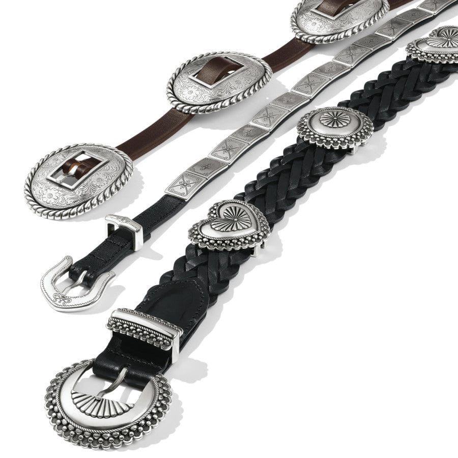 Vintage Blackbird Concho Belt for Women & Men - Western Style Leather Belt with Silver Conchos - Perfect for Cowboy Boots, Rodeo, and Country Fashion