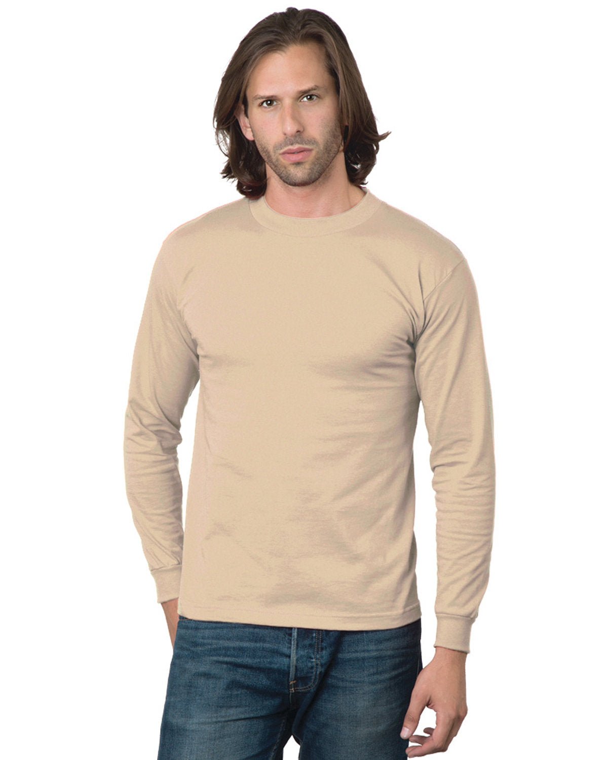 Bayside BA2955 Unisex Long Sleeve T-Shirt - Made in USA | Comfortable Cotton Crewneck Shirt for Men & Women | Perfect for Casual Wear, Work Uniforms & Outdoor Activities
