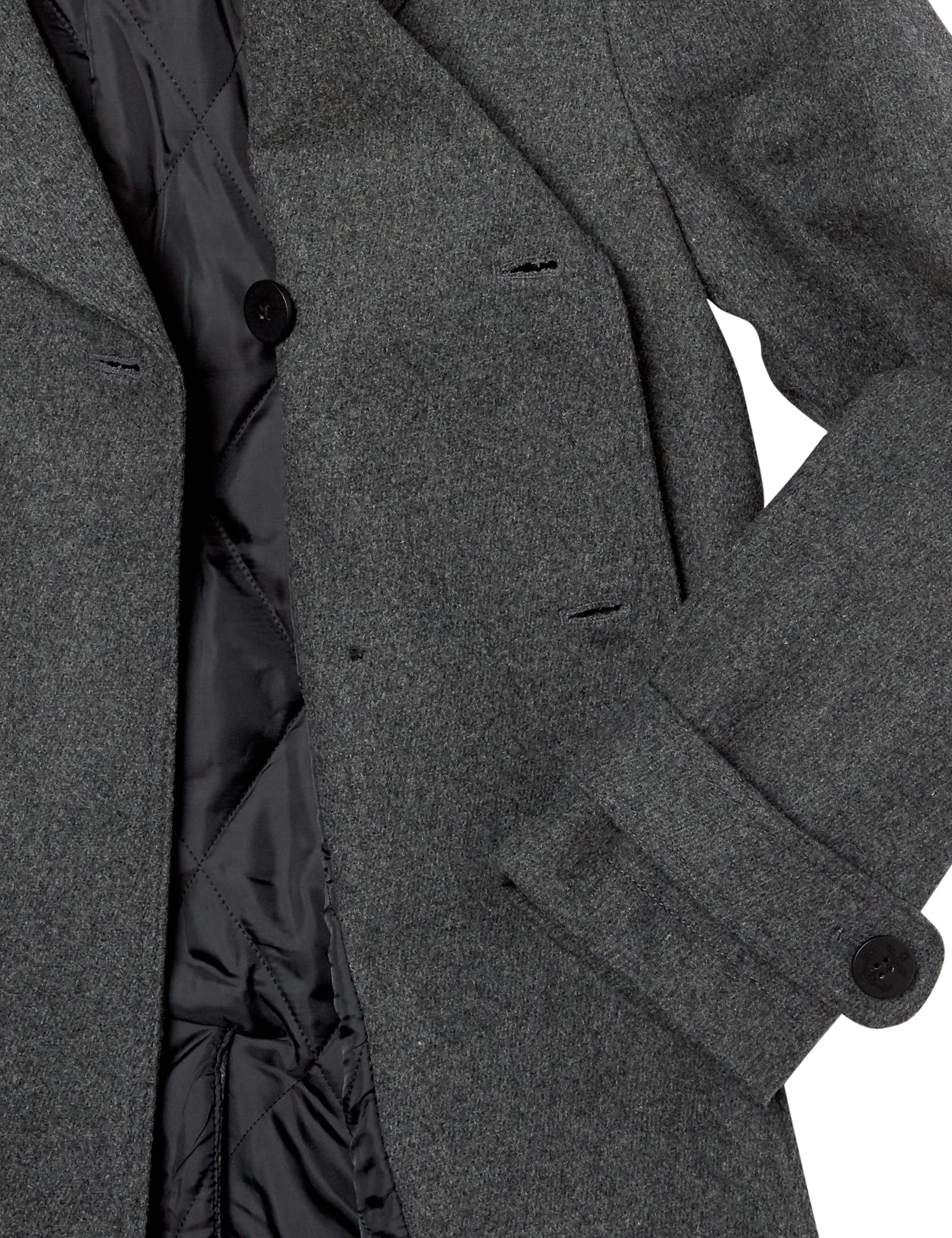 Amazon Essentials Men's Double-Breasted Heavyweight Wool Blend Peacoat Coat - Classic Winter Warm Jacket for Business, Office & Formal Occasions