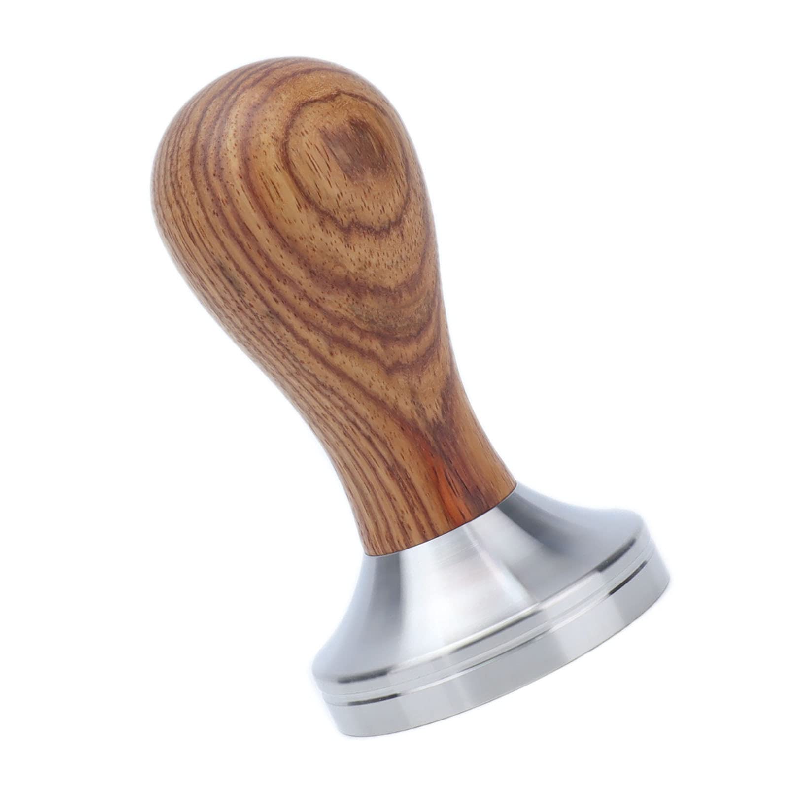 Premium Stainless Steel Coffee Tamper with Wooden Handle - Waterproof & Durable Espresso Press for Baristas, Coffee Shops & Home Use - Perfect for Espresso Machines & Professional Brewing