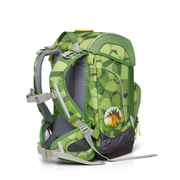 Ergobag Cubo Light Backpack for Kids - Dinosaur Themed School Bag with Adjustable Straps, Perfect for Preschool & Elementary Students | Durable & Comfortable for Daily Use, Travel & Outdoor Adventures