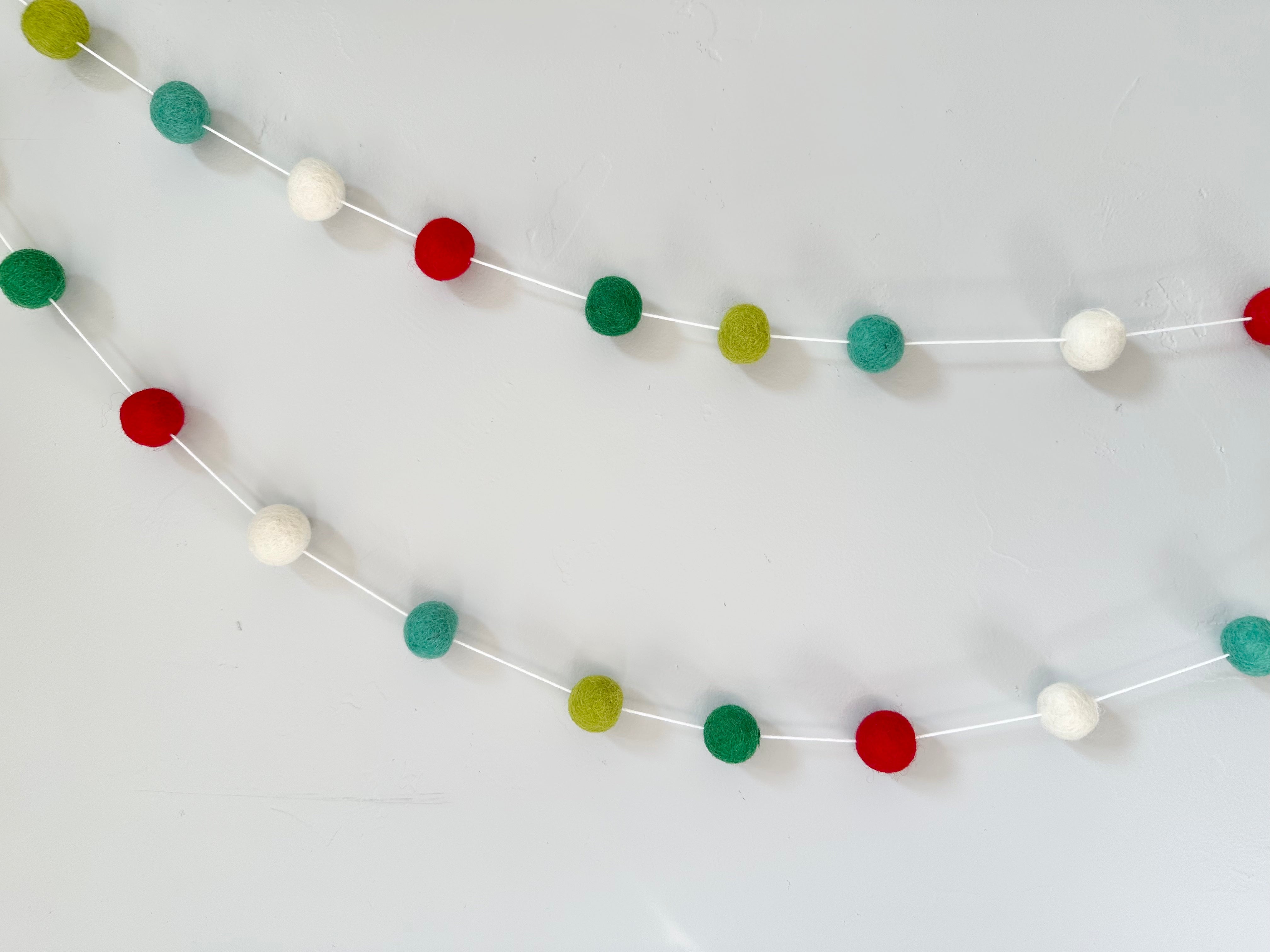 Whimsical Christmas Garland Decor - Festive Holiday Home Decorations for Tree, Mantel & Staircase