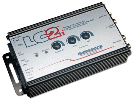 AudioControl LC2i 2 Channel Line Output Converter with AccuBASS Technology - Premium Car Audio Signal Processor for Amplifiers & Subwoofers | Perfect for Upgrading Factory Stereo Systems