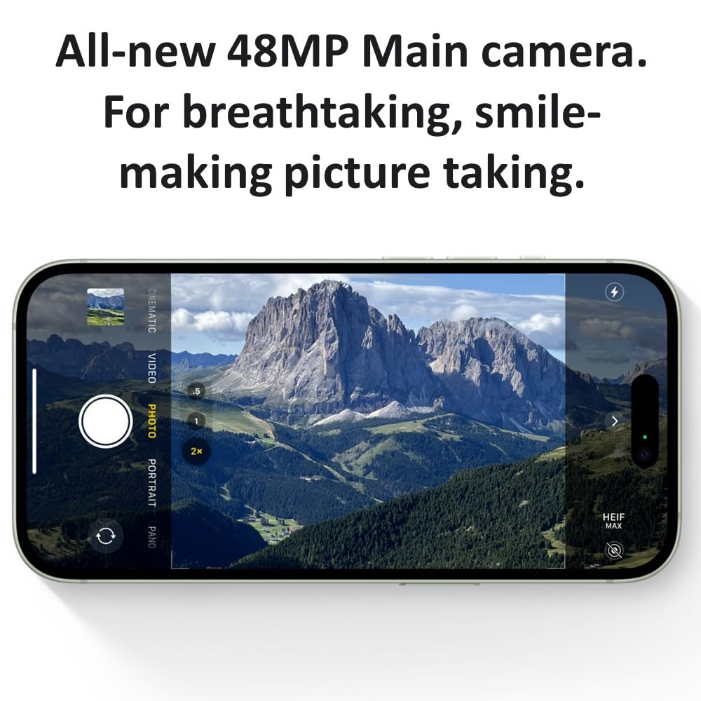 Apple iPhone 15 Plus 5G Unlocked Smartphone - 512GB Storage, 6GB RAM, 6.7