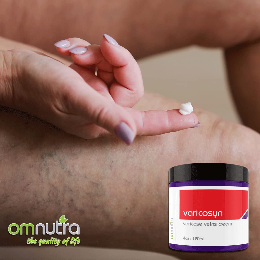 Horse Chestnut Cream for Varicose Veins & Spider Veins - 4oz Natural Leg Vein Treatment - Soothes Aching Legs & Improves Circulation for Daily Comfort