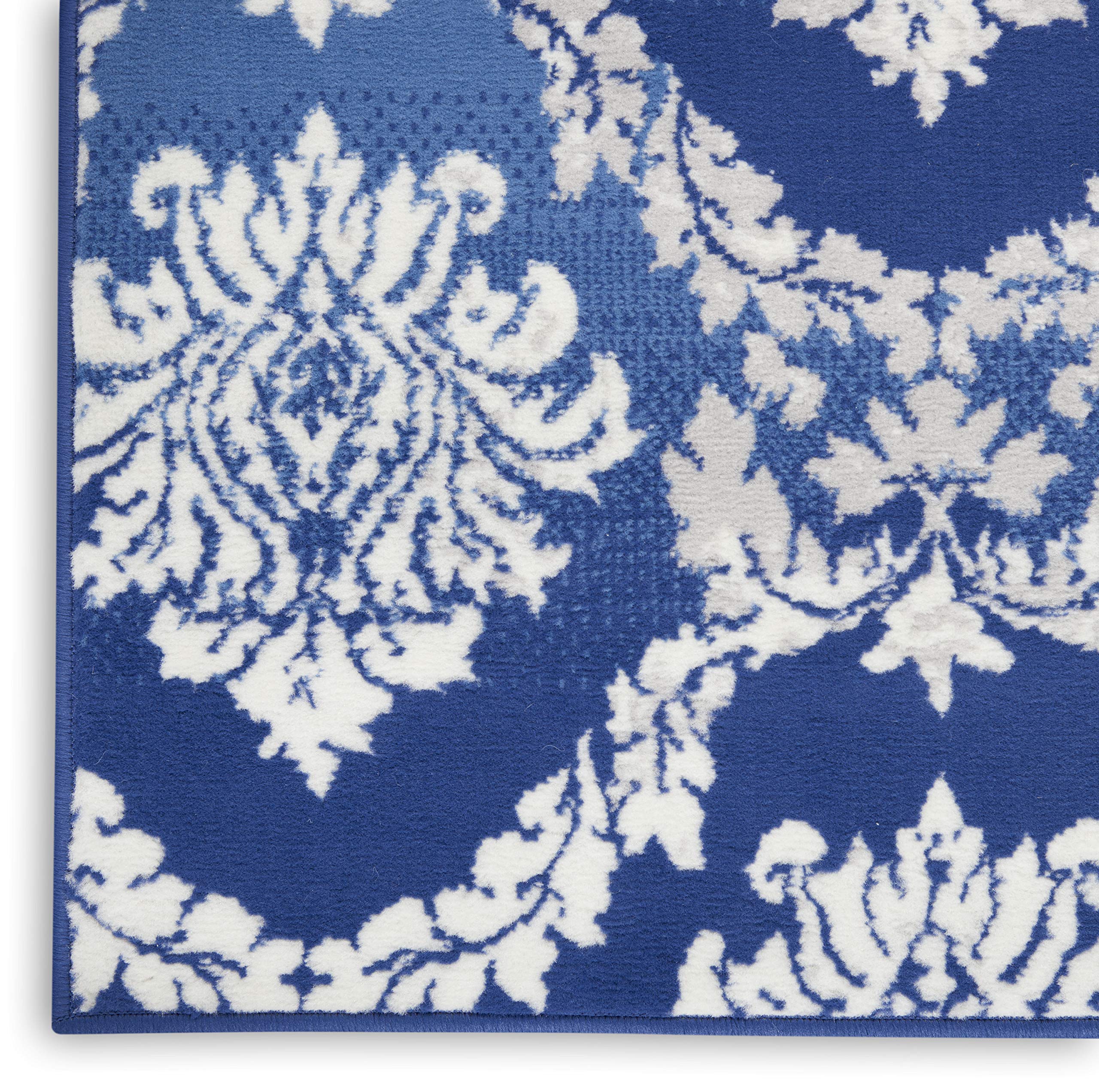 Nourison Whimsicle Damask Blue 8'4