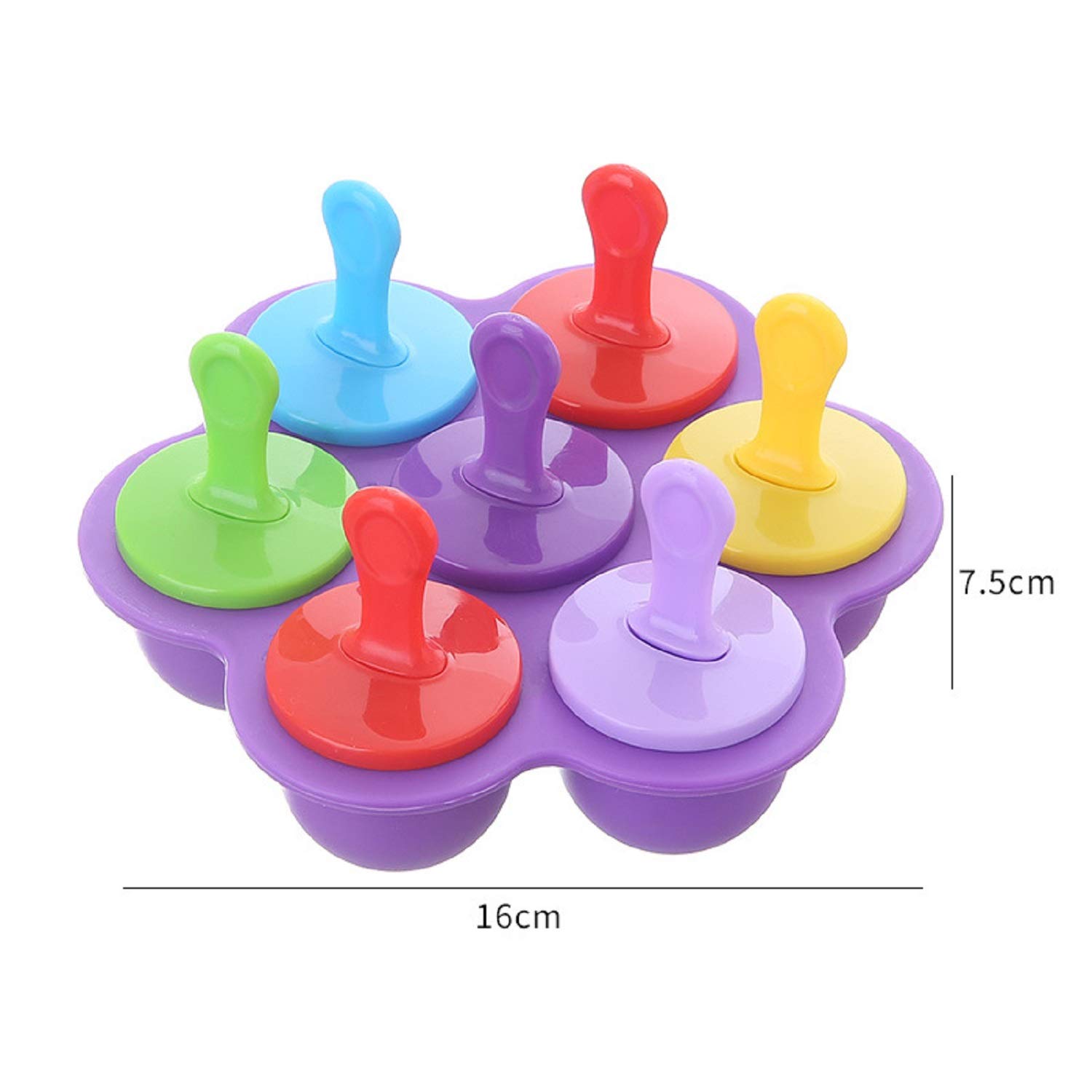 **Reusable Silicone Popsicle Molds with Lids & Sticks - No Drip Ice Pop Maker for DIY Frozen Treats - Perfect for Summer Snacks, Kids' Parties & Healthy Desserts**