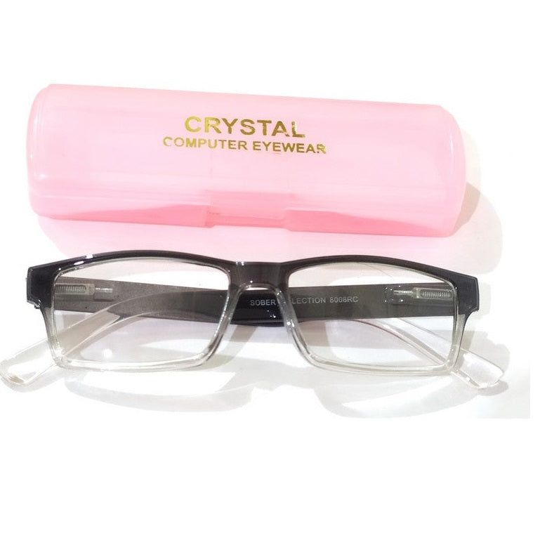 Blue Light Blocking Rectangle Computer Glasses for Men - Anti Eye Strain, UV Protection - Perfect for Gaming, Office Work & Screen Time