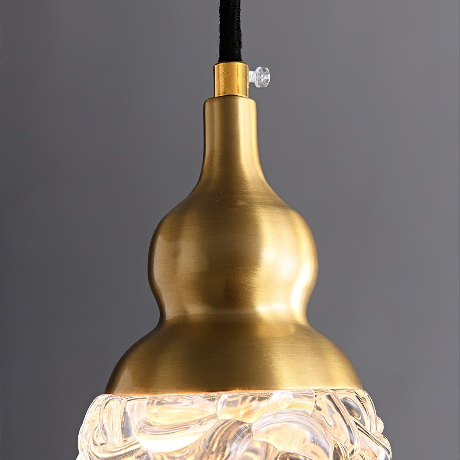 Bella Brass Pendant Light - Vintage Industrial Ceiling Fixture for Dining Room, Kitchen Island & Bedroom Lighting