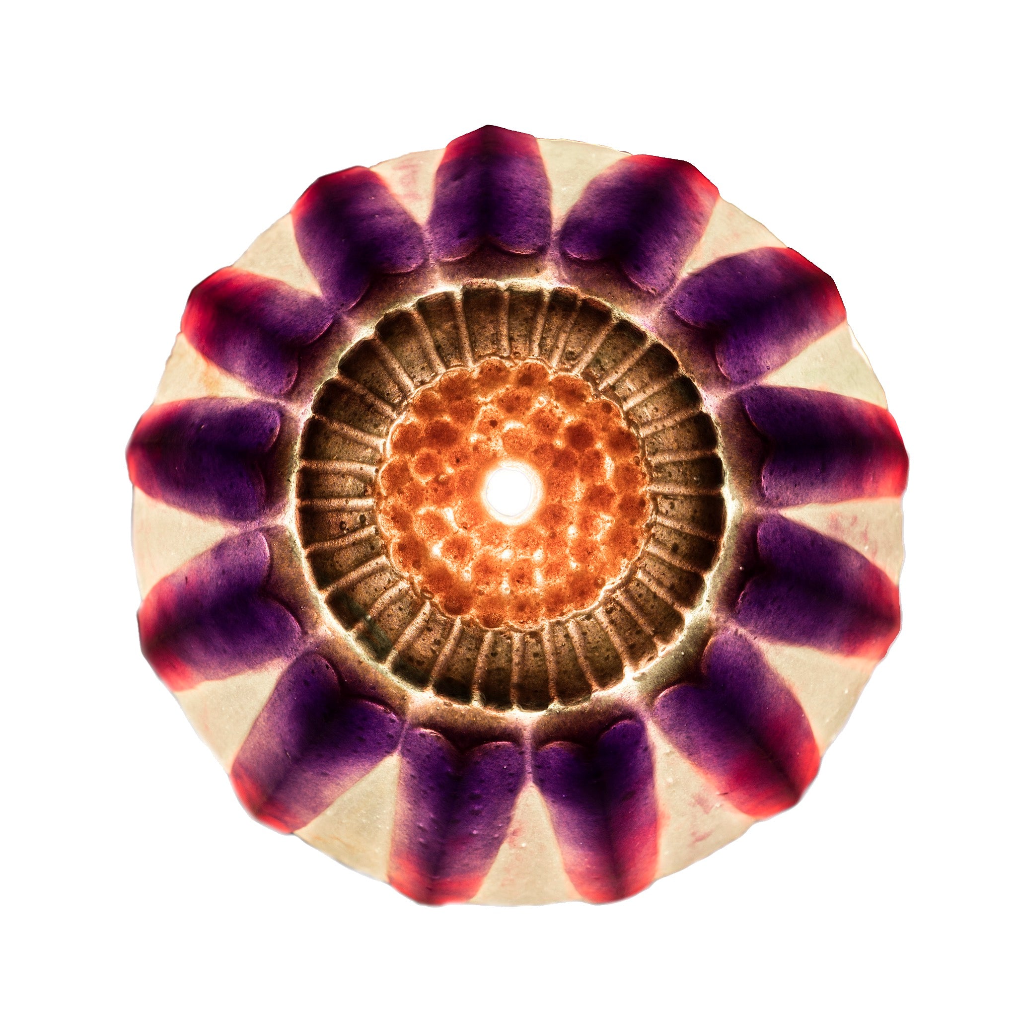 Gabriel Argy Rousseau Pâte de Verre Falling Petals Night Light - Elegant Glass Art Bedside Lamp for Home Decor & Relaxation