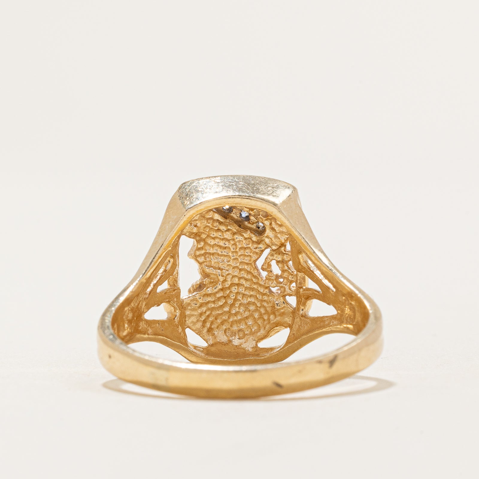 0.012ctw Diamond Portrait Ring - Size 11 | Elegant & Unique Jewelry for Women | Perfect for Anniversaries, Engagements & Special Occasions