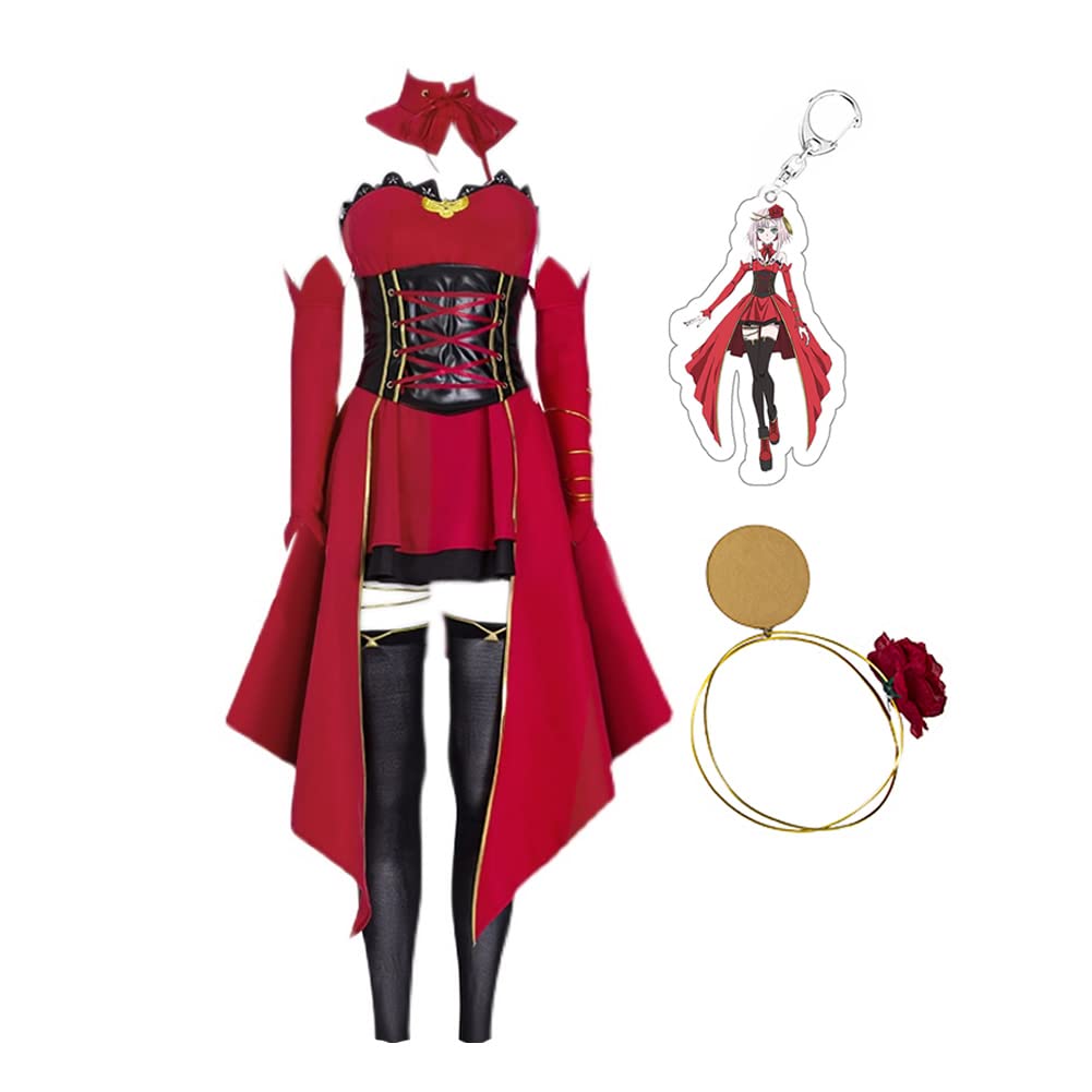Anime takt op.Destiny Cosplay Costume Set - Destiny Character Halloween Outfit with Free Keychain | Perfect for Cosplay Events, Halloween Parties & Anime Conventions