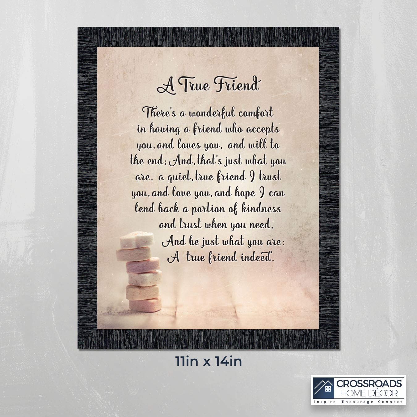 Best Friends Picture Frame for Women - Elegant Home Décor Gift for Her, Bestie, Sister | Perfect for Birthdays, Anniversaries, Housewarming & Friendship Day Gifts (Crossroads Home Décor 2121CH)