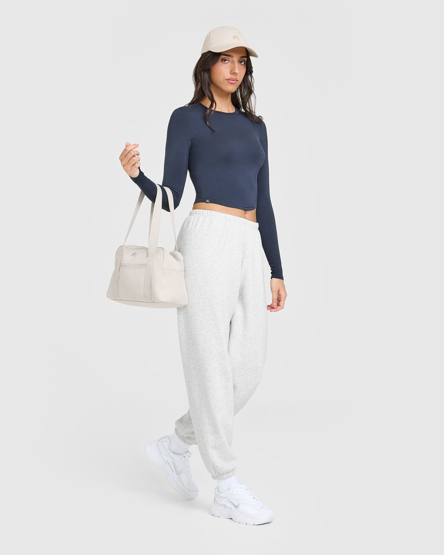 Mellow™ Soft Mid Long Sleeve Top for Women - Comfortable Stretch Casual Shirt in True Blue | Perfect for Work, Weekend Outfits & Layering