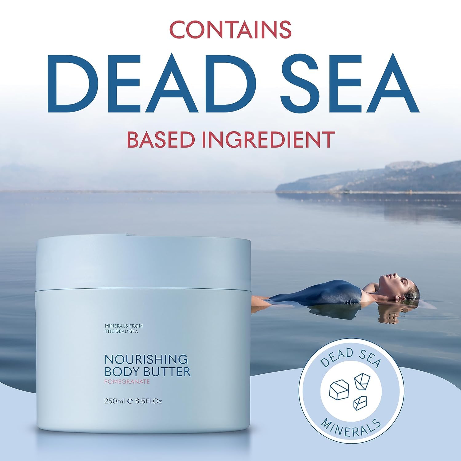 SEACRET Body Butter - Ultra Hydrating Moisturizer Cream with Shea Butter, Cocoa Butter, Vitamins E & C | Dead Sea Minerals | Scented Body Lotion 8.5 FL OZ for Dry Skin Care - Perfect for Daily Hydration & Post-Shower Nourishment