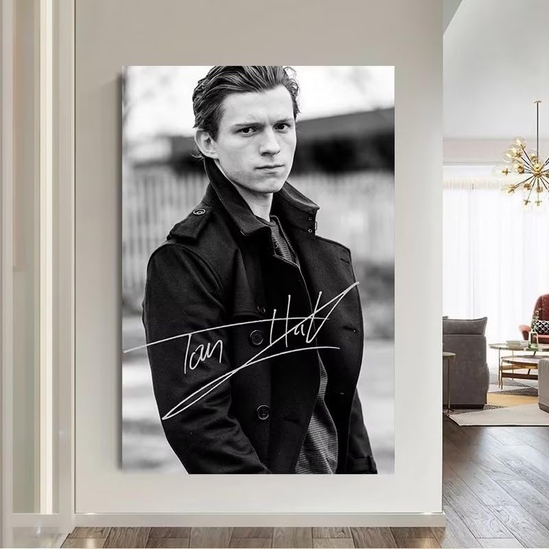 Tom Holland Signed Poster - 12x18 Inch Aesthetic Canvas Wall Art Print, Unframed Modern Decor for Bedroom, Living Room & Office | Perfect Gift for Fans