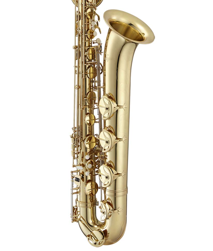 Antigua Winds BS3220 Intermediate Bb Bari Saxophone - Lacquered Brass Body - Perfect for Jazz Bands, School Ensembles & Professional Performances