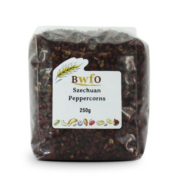 Premium Whole Sichuan Peppercorns 250g - Authentic Chinese Spice for Cooking, Hot Pot & Asian Dishes - USDA Organic & Non-GMO